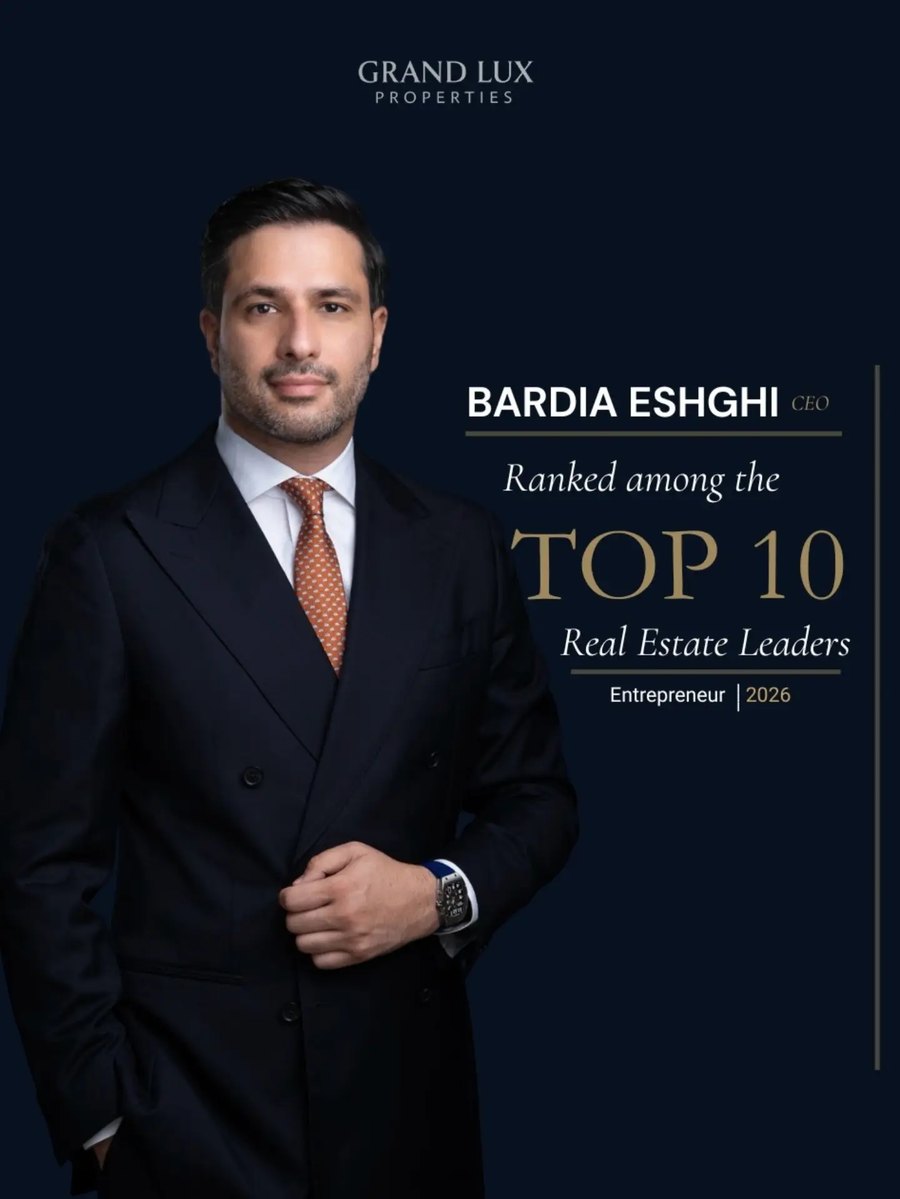 Bardia Eshghi — Entrepreneur Top 10 Real Estate Leaders 2026